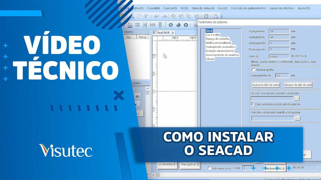 Como instalar o SeaCAD  - BSLAPP  da Fiber Laser - 2025