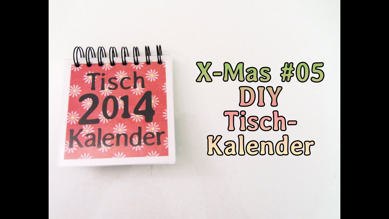 [X-Mas #05] DIY Tischkalender (2014) | Geschenk Tipp