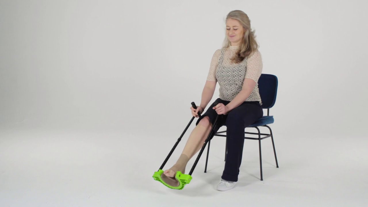 Stocking aid Steve Complete - How to apply and remove knee support stockings without bending over