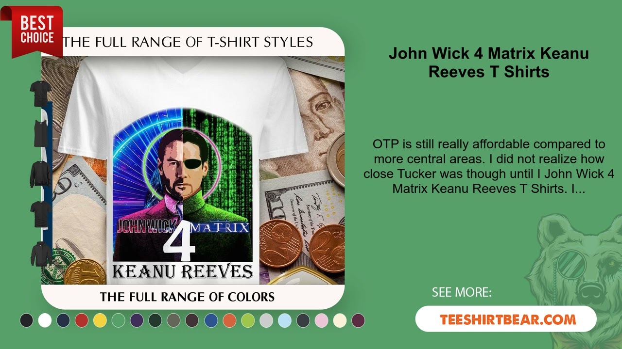 John Wick 4 Matrix Keanu Reeves T Shirts