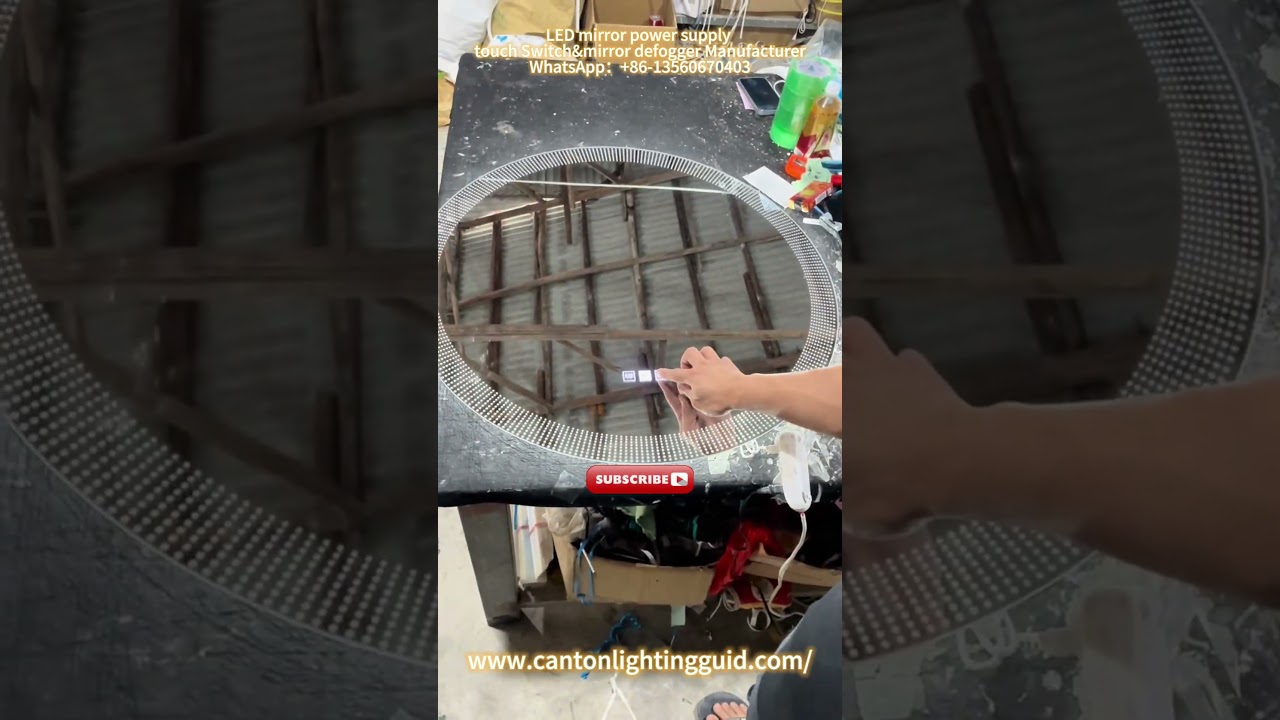 How to diy hot vanity mirror with LED lights, LED mirror touch sensor switch with  96W MAX driver.