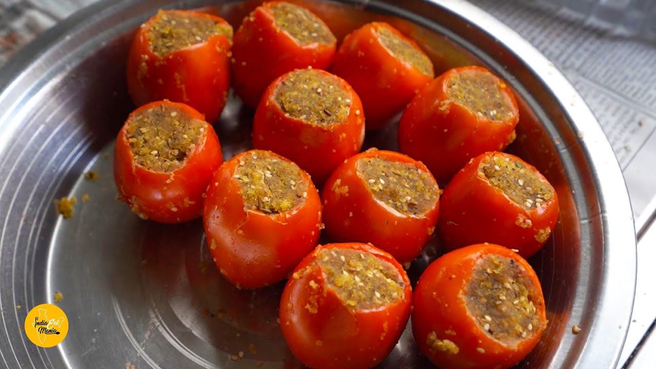Surat Most Popular Stuffed Tomato Pattice Rs. 25/- Only l Surat Street Food