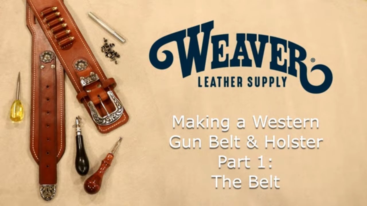 Making a Leather Gun Rig Pt. 1: Belt