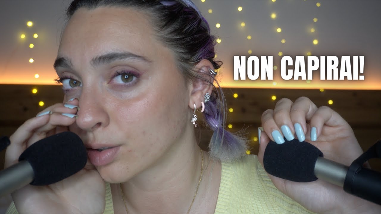 NON MI CAPIRAI, MA TI RILASSERAI 💜 ASMR INAUDIBLE