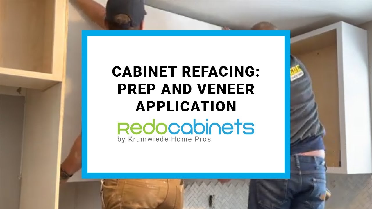 How to reface your kitchen cabinets - Prepping and Adding the Veneer