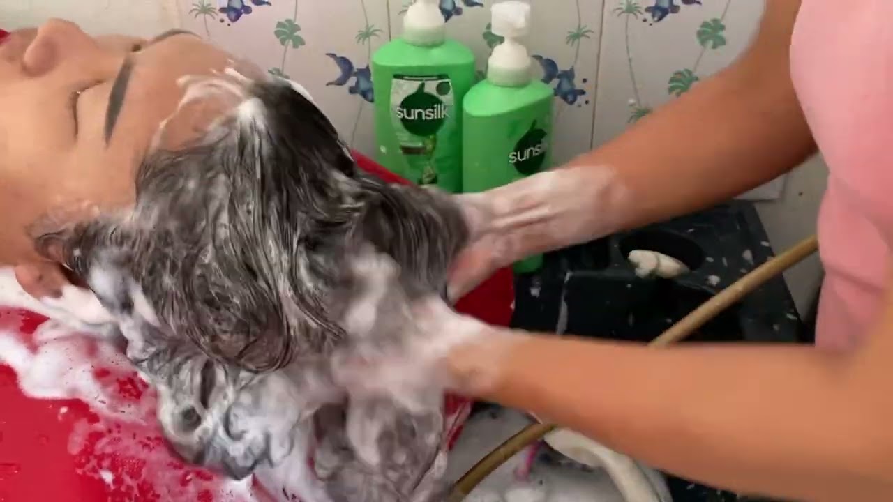 asmr hair spa Thailand 🇹🇭