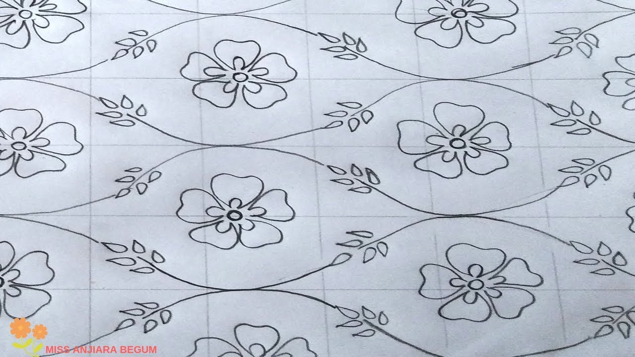 Nakshi kantha design-108,How to draw Nokshi katha ,নকশী কাথার ডিজাইন, नोक्षी कथा डिजाइन