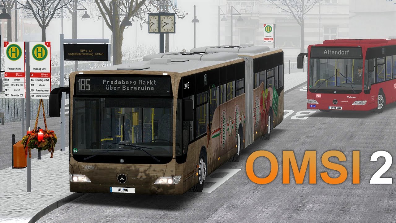 OMSI 2 - Eine rutschige Fahrt auf Ruhrau | Ruhrau V2 - Linienpack | 2.Advent 🕯️🕯️