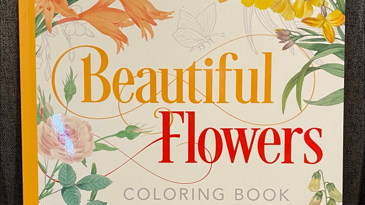 Beautiful Flowers Coloring Book -Flipthrough