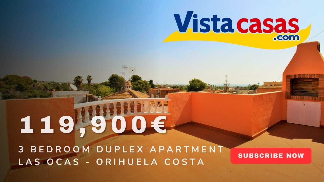 AMAZING VALUE! 119,900€ Duplex Apartment with Roof Solarium | Las Ocas, Orihuela Costa