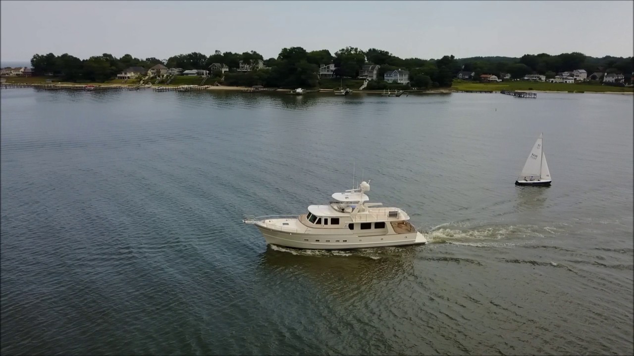 Fleming 58-018 Underway on Calm Water