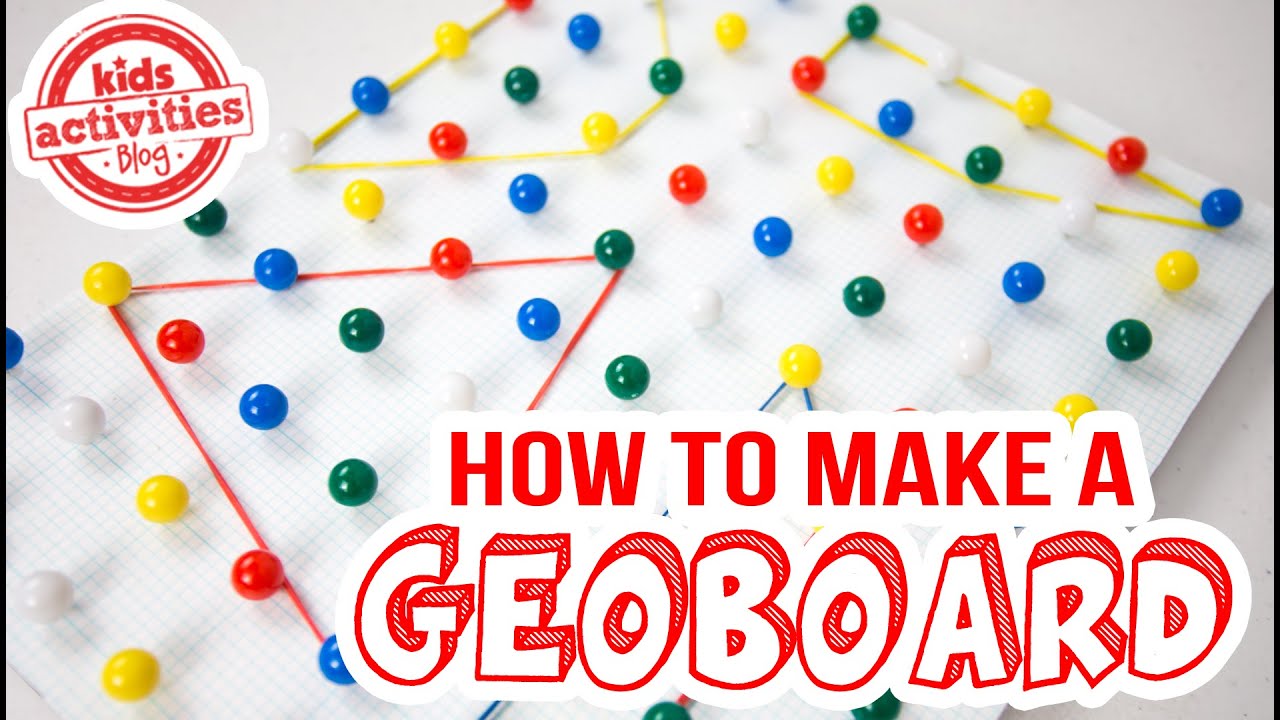 How to Make a Geoboard -- Fun Way to Teach Kids Shapes!