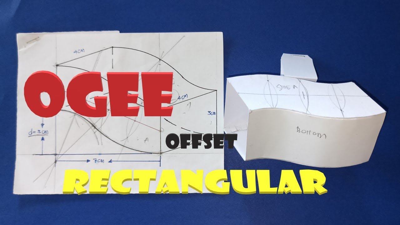 OGEE OFFSET RECTANGULAR/SQUARE : How to make/fabricate it? Sheetmetal fabrication. ENGLISH Subtitle
