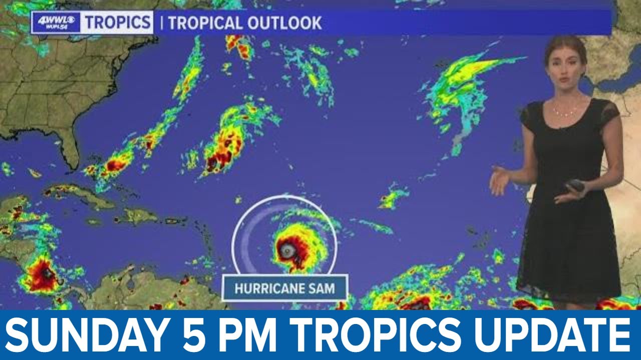 Sunday 5 PM Tropical update: Hurricane Sam expected to track North