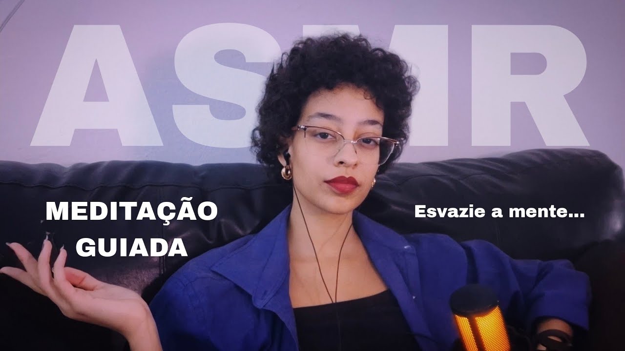 ASMR PARA DESACELERAR E ADORMECER | meditação guiada - com música calma no fundo