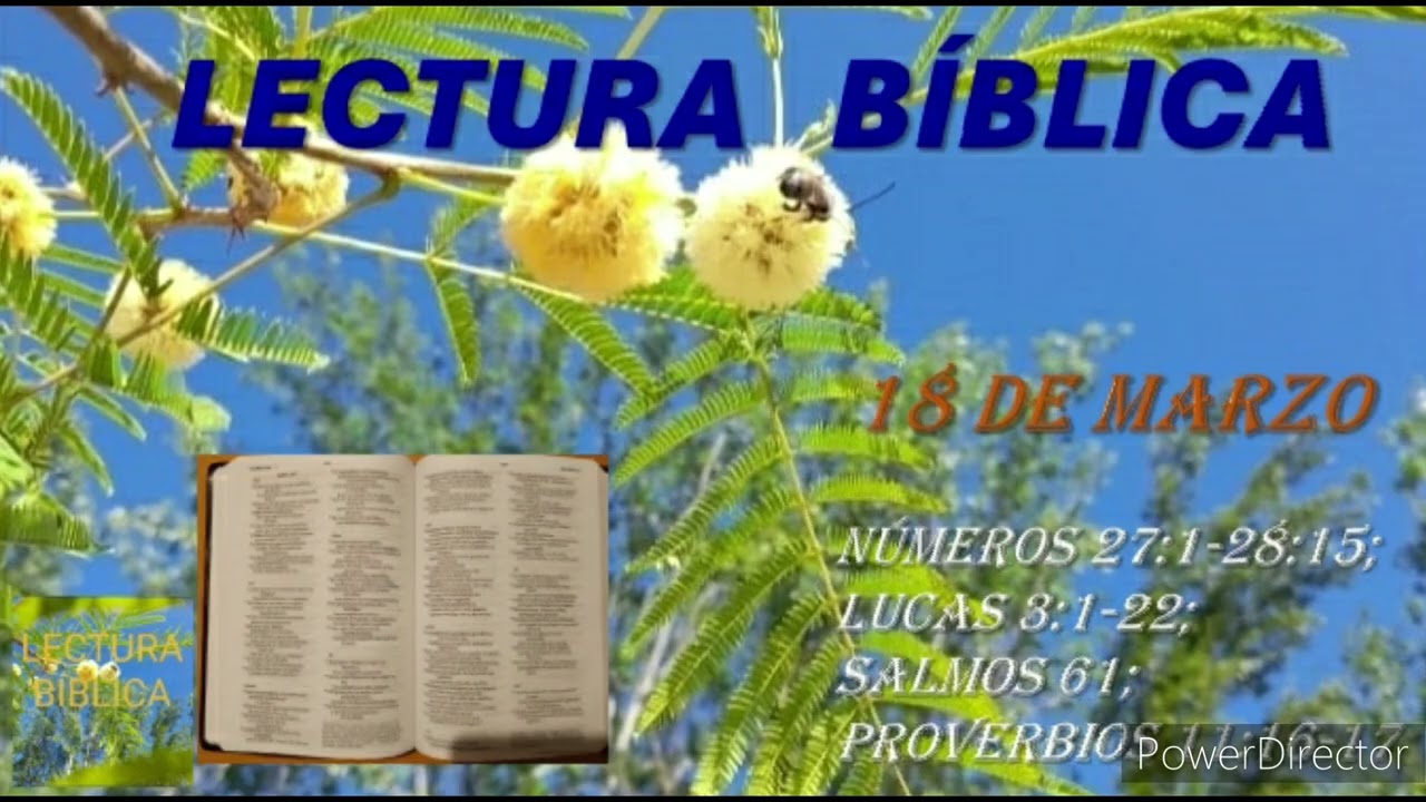 LECTURA BÍBLICA DIARIA - 18 DE MARZO