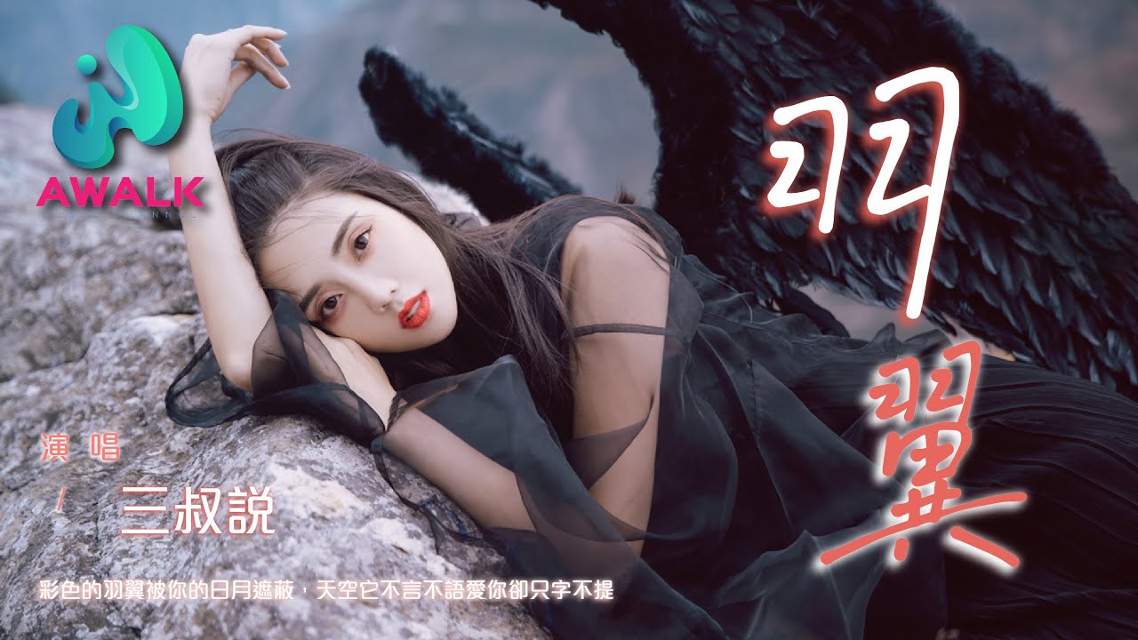 三叔说 - 羽翼『彩色的羽翼被你的日月遮蔽，天空它不言不语爱你却只字不提。』【动态歌词 | Pinyin Lyrics】【三月新歌】【AWALK MUSIC】
