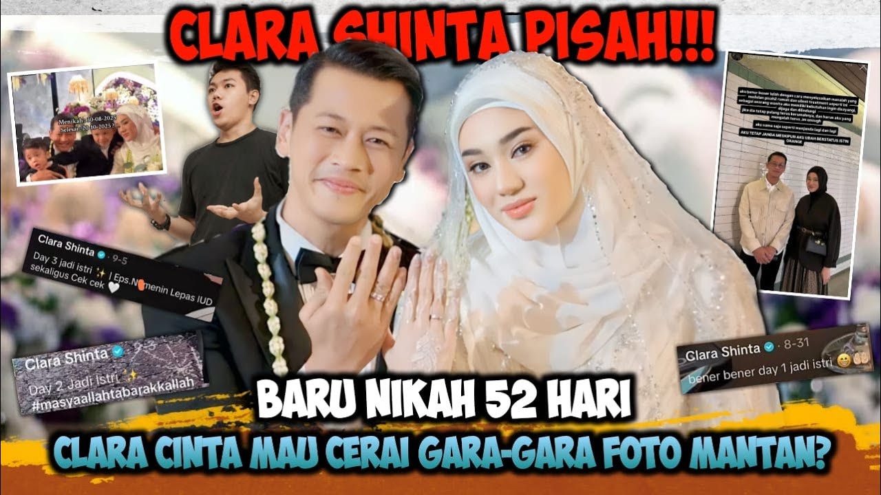 Baru Nikah 52 Hari❗ Clara Cinta Pisah Rumah Gara-Gara Foto Mantan&nbsp;Ga&nbsp;Di&nbsp;Hapus