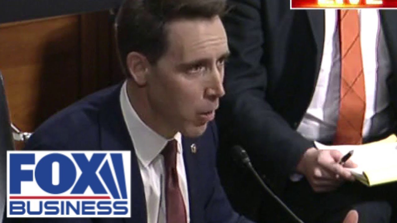 'It's time to take action': Sen Hawley sounds off on tech CEOs