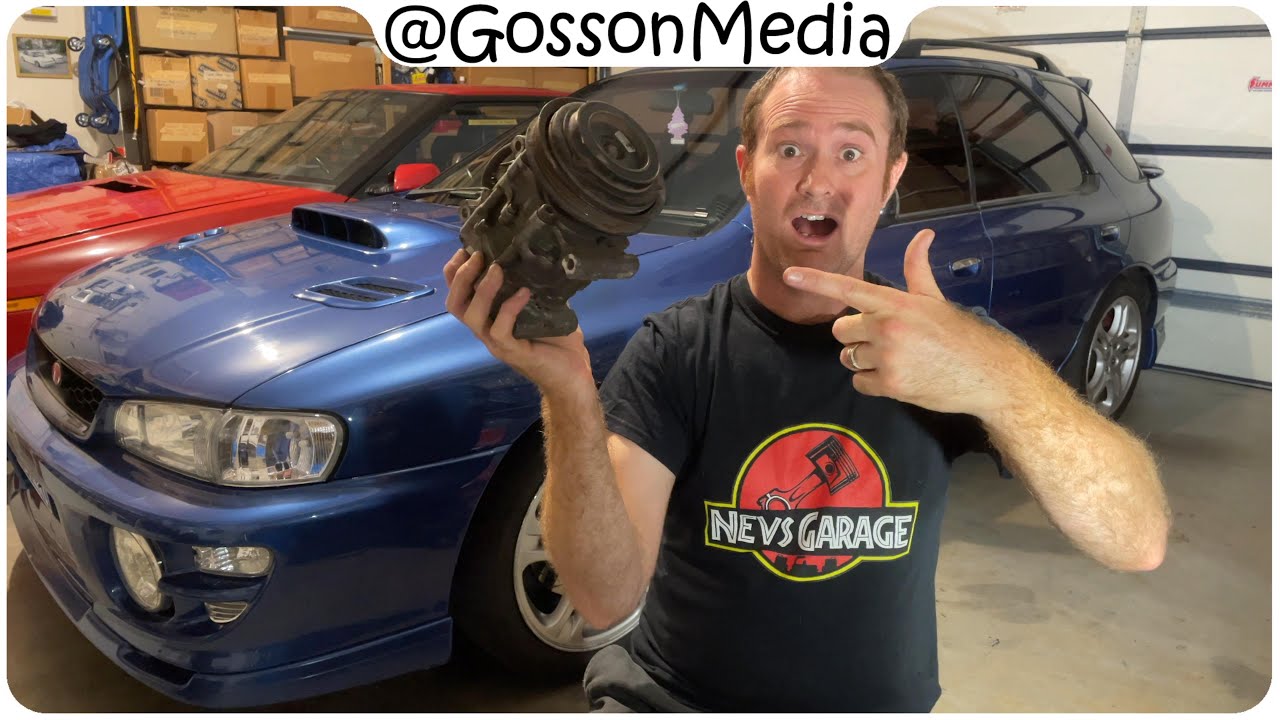 Replacing an A/C Compressor Front Clutch Pulley Bearing - fitted to a Subaru MY99 WRX