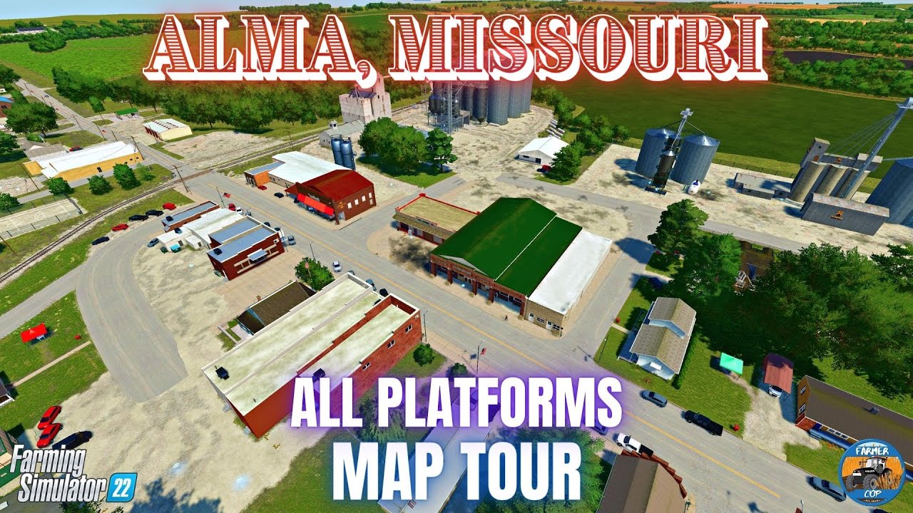 АЛЬМА, МИССУРИ, США — Обзор карты — Farming Simulator 22