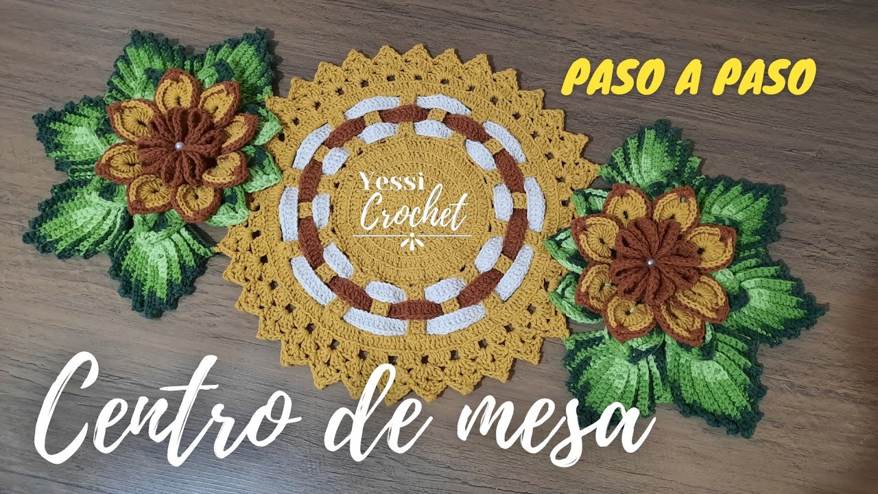 Centro de mesa a crochet - paso a paso - canal ( Yessi Crochet  )