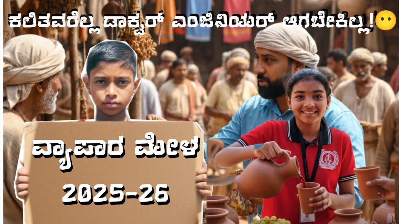 ಸರ್ಕಾರಿ ಶಾಲಾ ಮಕ್ಕಳು ಯಾವುದರಲ್ಲೂ ಕಮ್ಮಿ ಇಲ್ಲ🤯| ವ್ಯಾಪಾರ ಮೇಳ | @Thejaskrishna_official |
