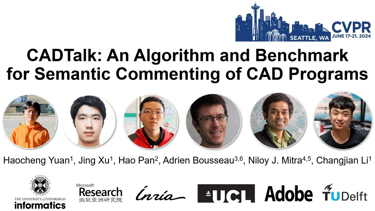 #CVPR2024 Hightlight - CADTalk (Long presentation)