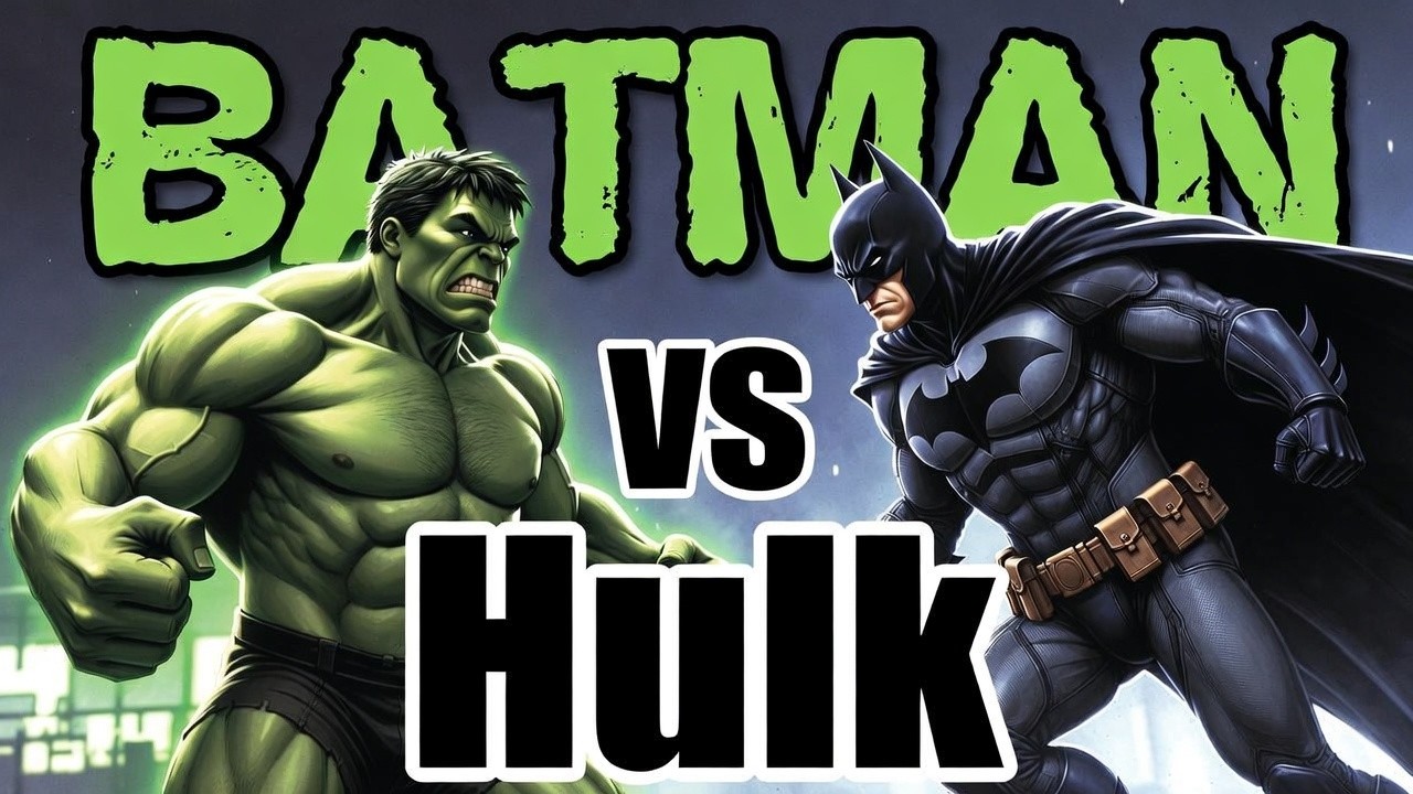 Incredible Hulk vs Batman unstoppable Fight (4K Cinematic)