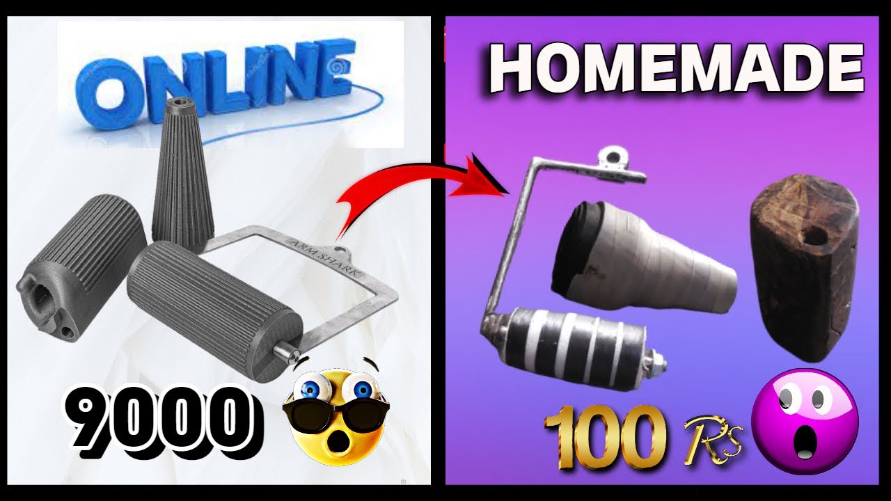Make your own  Armwrestling "C-Handle" At Home" //Homemade C-handle only for 100 rupee 😲