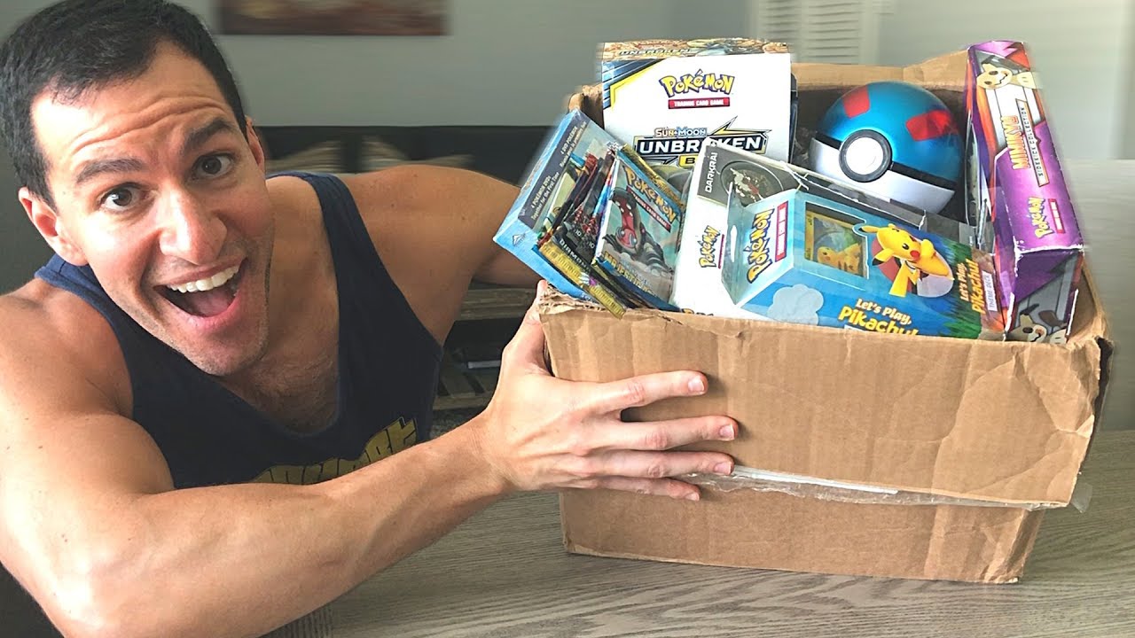 *BIG MYSTERY BOX OF POKEMON CARDS!* Opening RARE BOOSTER PACKS Inside!