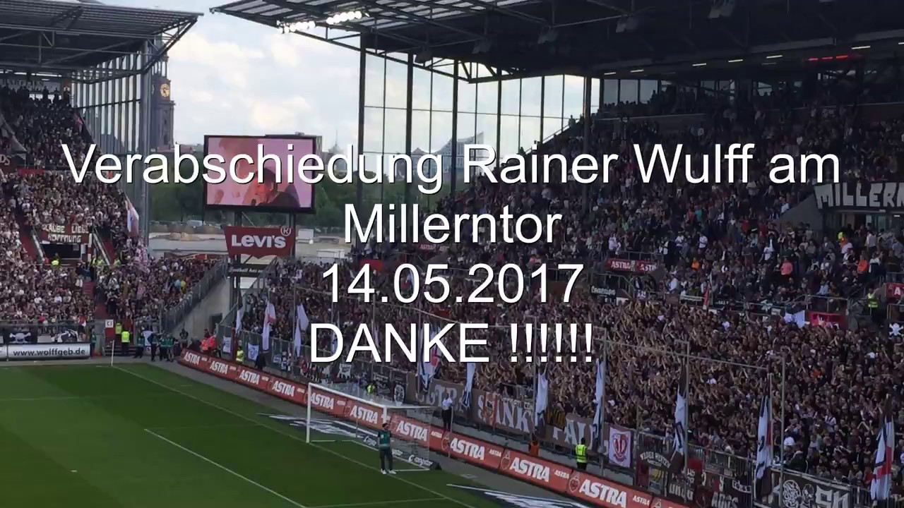 Fc.St.Pauli - Fuerth - Abschied Rainer Wulff 14.05.2017 You'll never walk alone