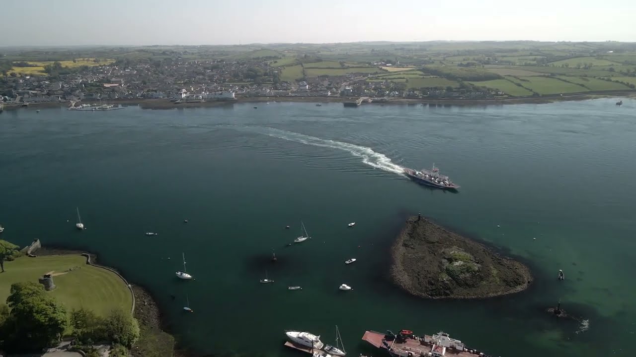 Castle Ward N Ireland Bird's eye view drone 4k