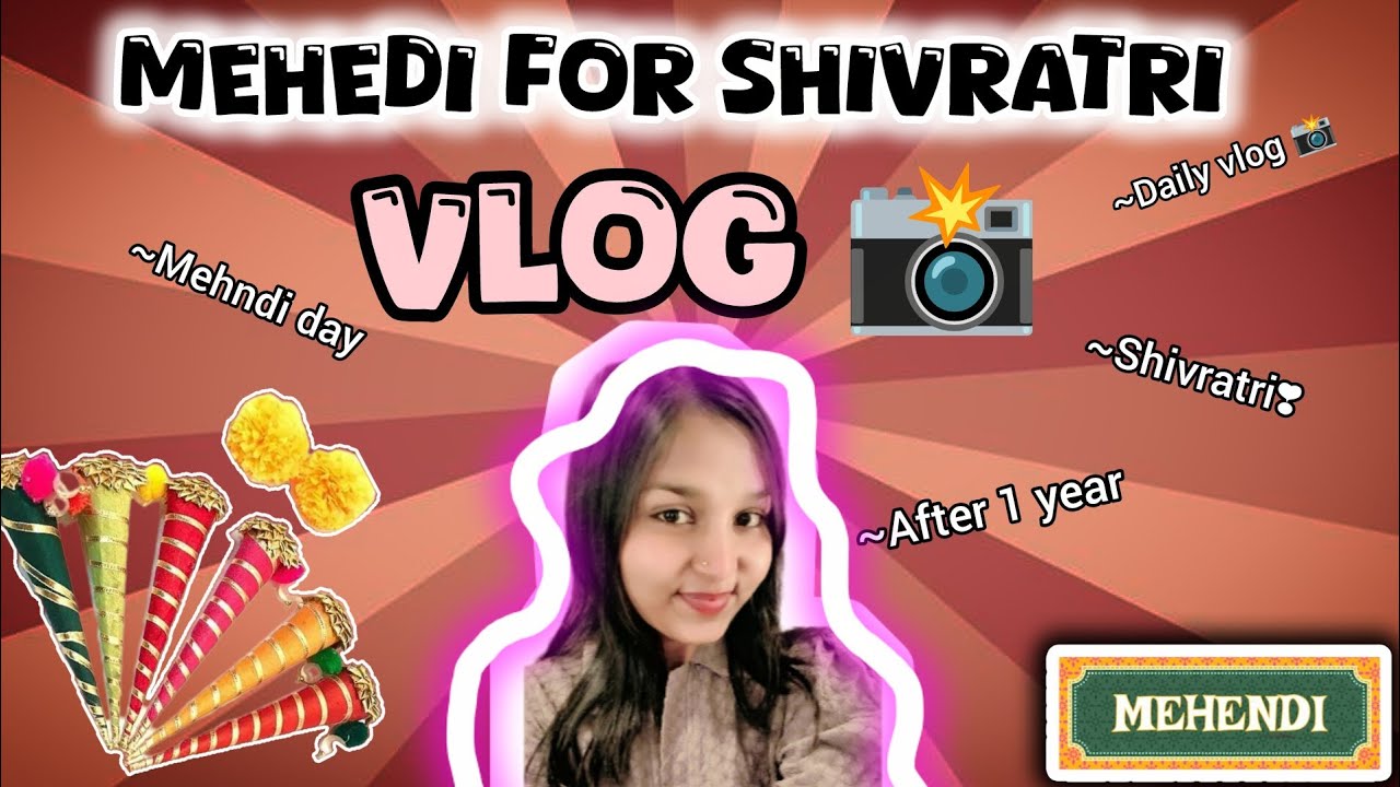 Shivratri k liye kitne time baad lagaye mehndi😍||Vlog 📸||#vlog @vloggerpujasaw 