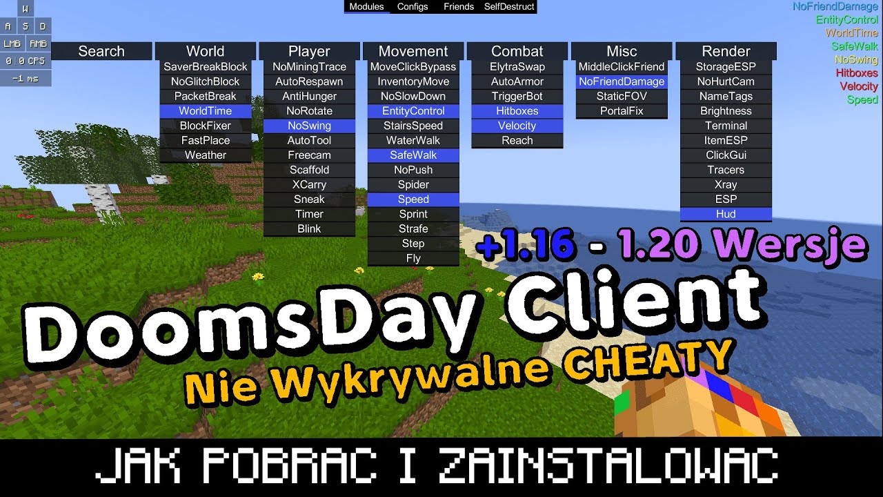 NieWykrywalne CHEATY - DoomsDay CLIENT - PORADNIK