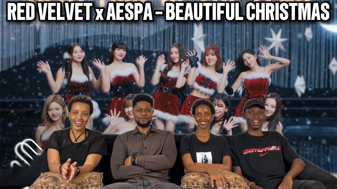 Our Reaction To Red Velvet X aespa 'Beautiful Christmas' MV + Special Stage.