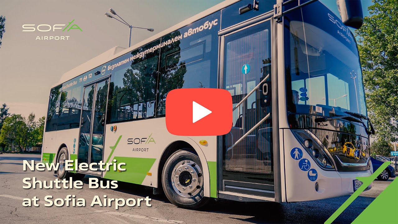 New Electric Shuttle Bus at Sofia Airport