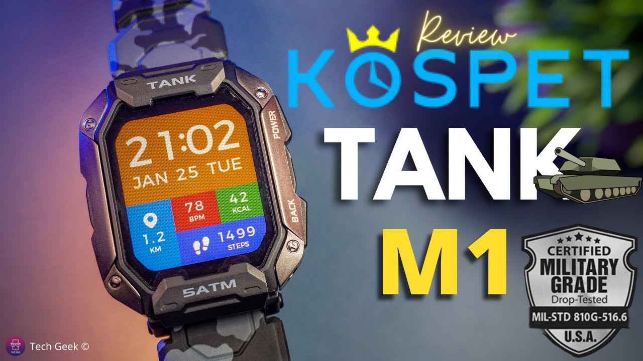 KOSPET TANK M1⌚️ Smartwatch | Best Military Grade Outdoor Smartwatch | Unboxing & review !!