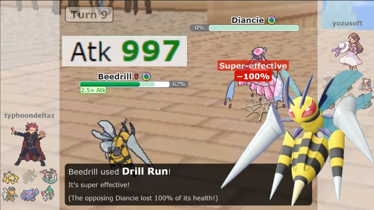 Mega Beedrill destroy everything in National Dex! Pokemon Showdown Gen 9 National Dex