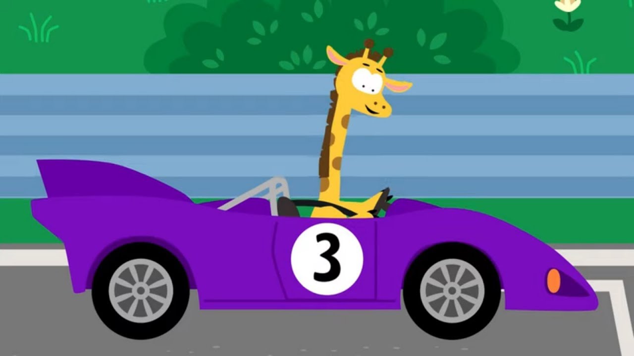 Das K&auml;tzchen und die Zaubergarage. Folge 6 - Das K&auml;tzchen beim Autorallye. Kinder Zeichentrick.