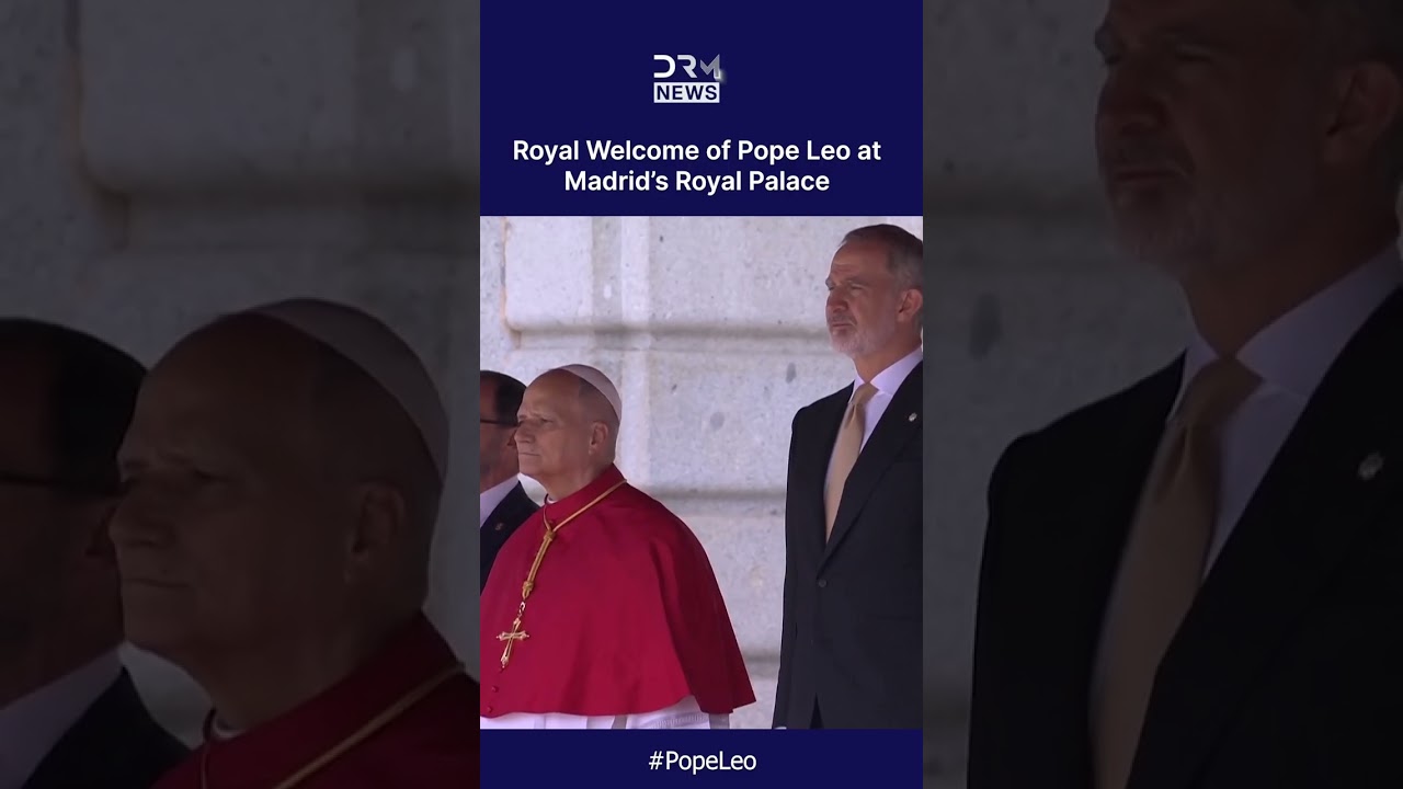 ROYAL WELCOME: Pope Leo Receives Spectacular Royal Welcome with Cannons at Madrid Palace | AK1C