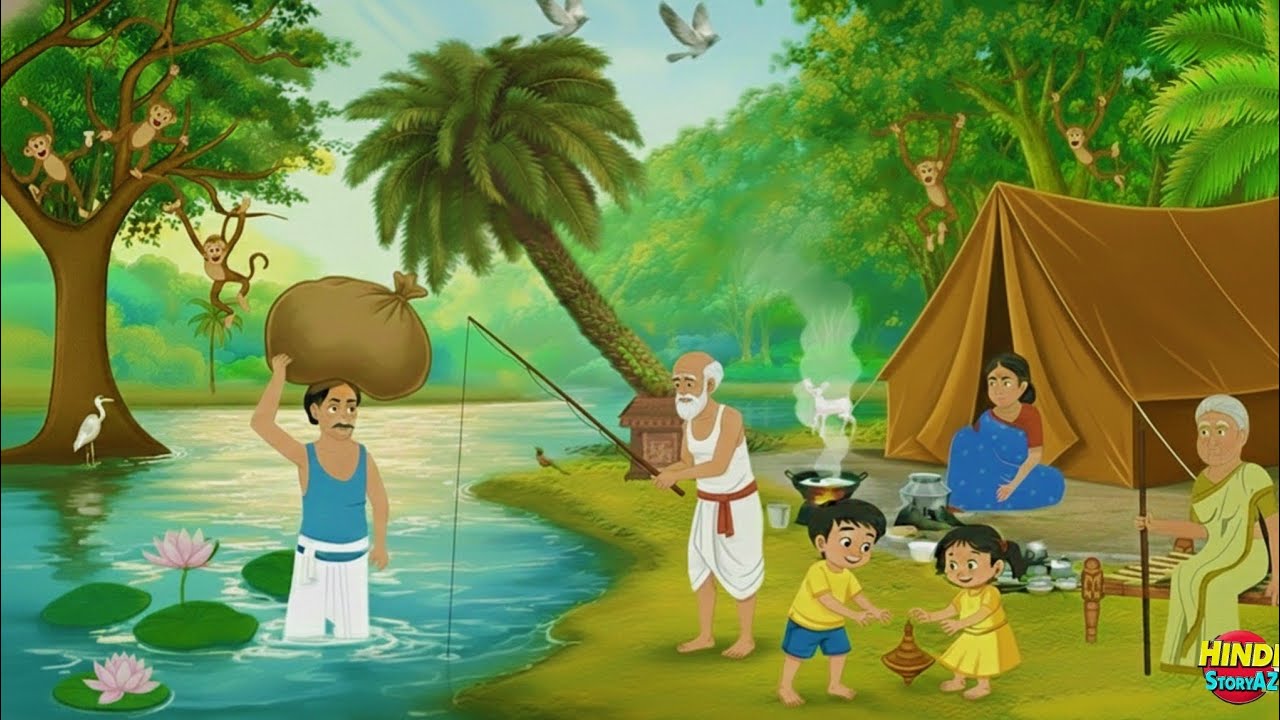 🌾 मेहनती किसान की पूरी कहानी | Hardworking Farmer Moral Story | Village Suspense Cartoon #viral 