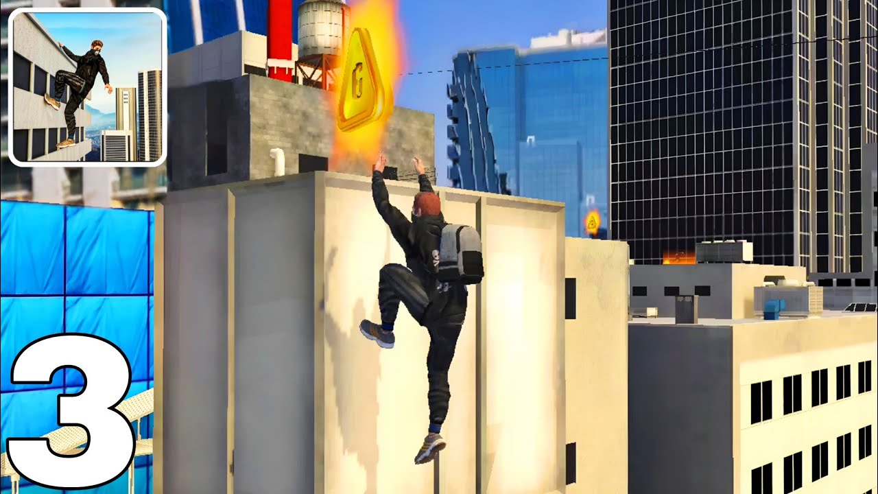 Going Up Rooftop Parkour Games Walkthrough Gameplay Part 3