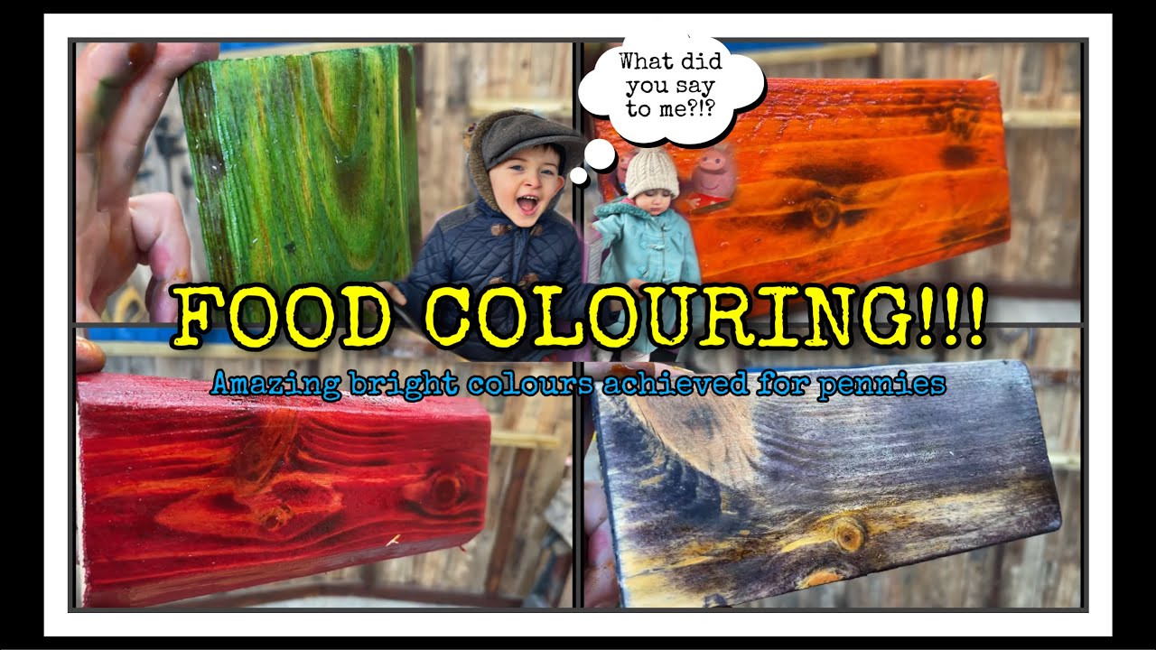 Ep1: Staining wood with FOOD COLOURING!! (Wait to you see those results!!)