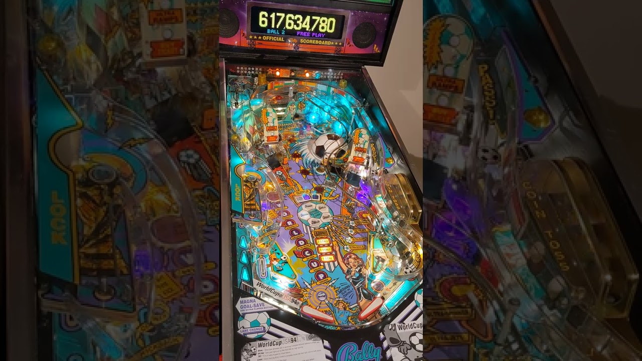 World Cup Soccer 94 (Bally 1994) - Pinball gameplay