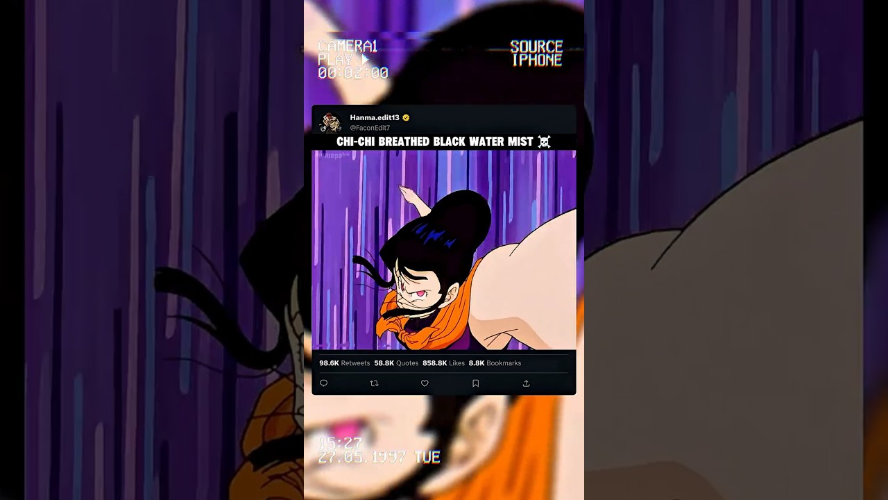 Chi-Chi breathed black water mist ☠️| Gohan is in real trouble. #gohan #chichi