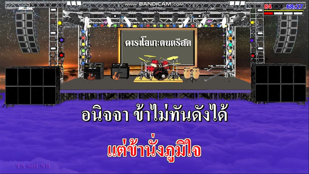 ดาวเรืองดาวโรย - ตั๊กแตน ชลดา / คาราโอเกะดนตรีสด  KARAOKE