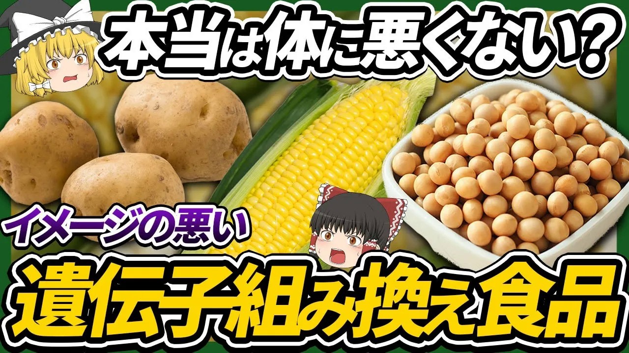 【ゆっくり解説】遺伝子組み換え食品の危険性について
