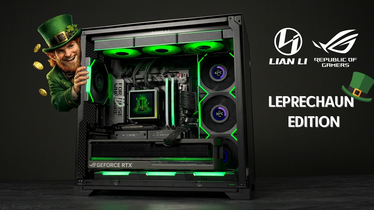 ROG RTX 5090 Astral + Ryzen 9800X3D in Lian Li O11 Vision Compact | Ultimate Green Build