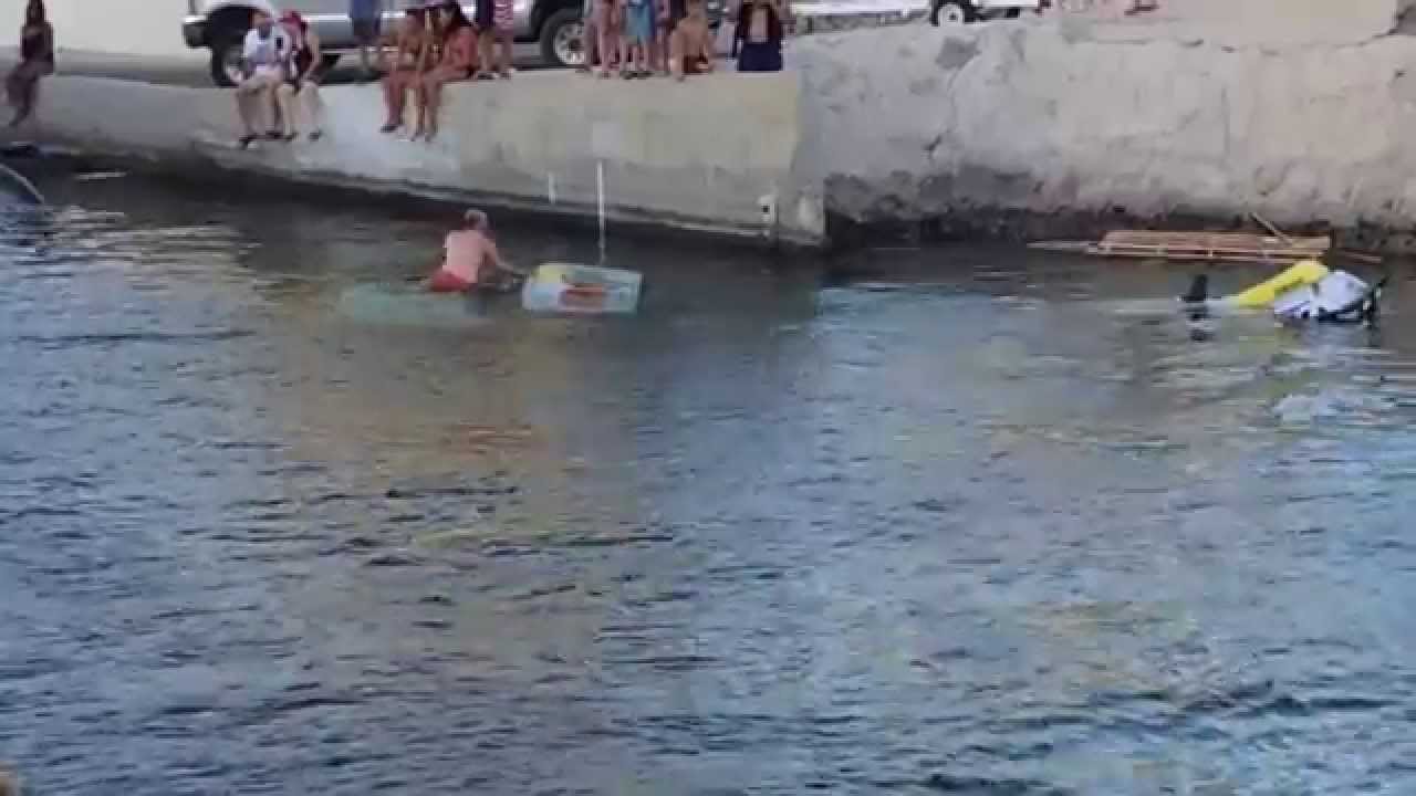 Lake Havasu Site 6 Truck sinks at loading dock Video #2